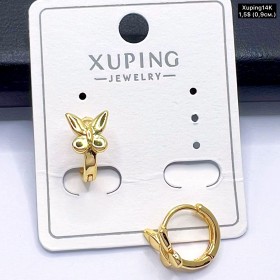 Сережки Xuping14К 10793 (0,9см.)